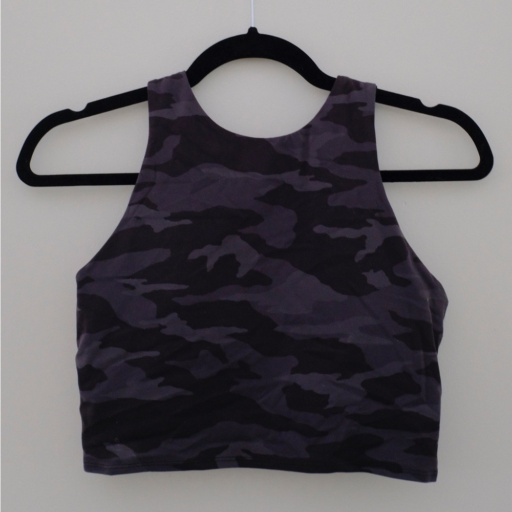 Black Athleta crop top